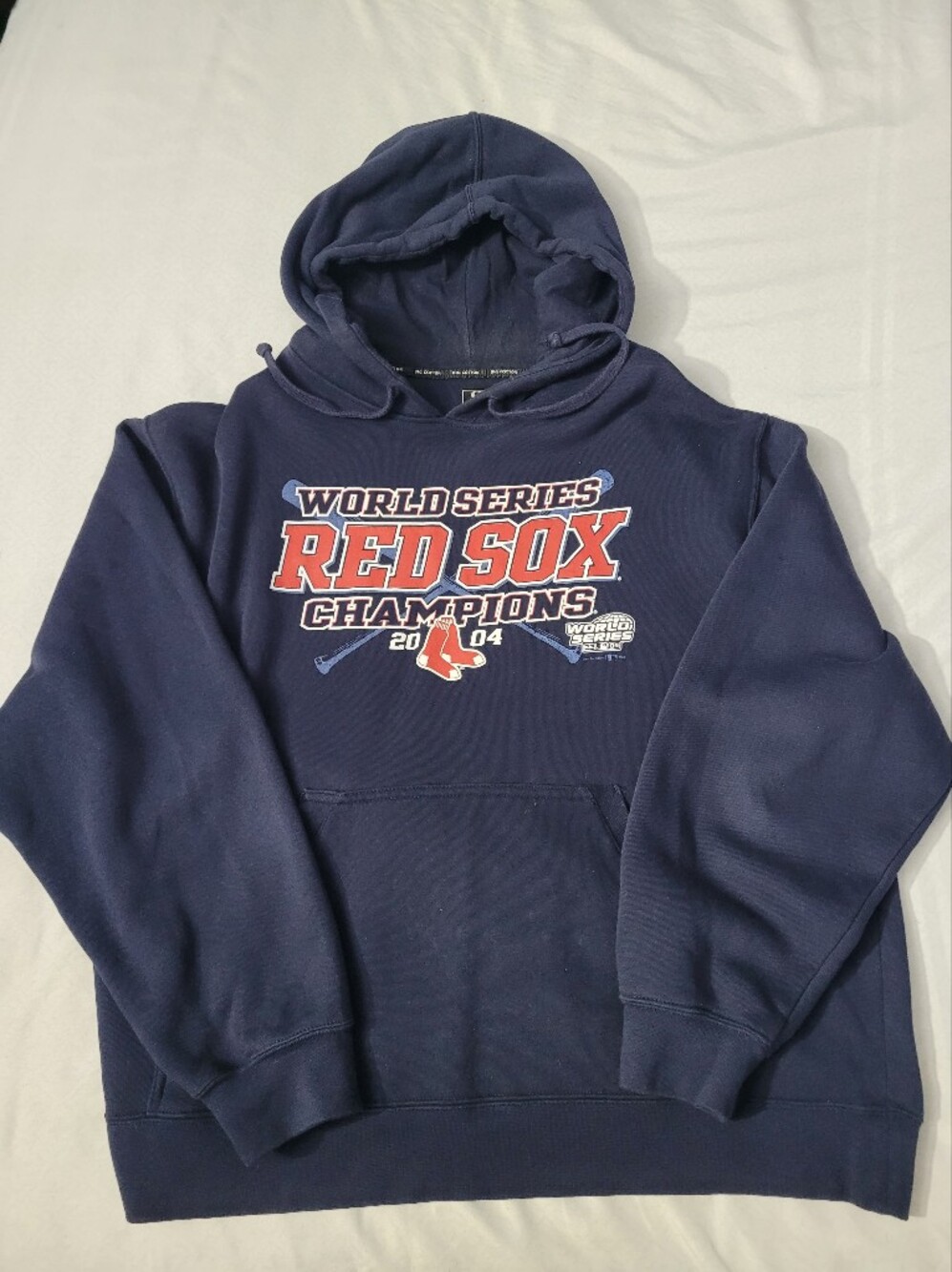 Boston Red Sox 2004 Navy World Series Champions Pullover Hoodie